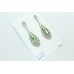 925 sterling silver long earring with mother of pearl stone 2.2 inch